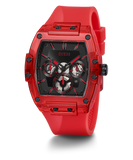 Guess Phoenix Multifunction Black Dial Red Rubber Strap Watch for Men - GW0203G5 Authentic Buy Shop Now