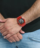 Guess Phoenix Multifunction Black Dial Red Rubber Strap Watch for Men - GW0203G5 Authentic Buy Shop Now