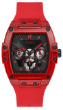 Guess Phoenix Multifunction Black Dial Red Rubber Strap Watch for Men - GW0203G5 Authentic Buy Shop Now