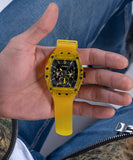 Guess Phoenix Multi Function Black Dial Yellow Rubber Strap Watch for Men - GW0203G6 Authentic Buy Shop Now