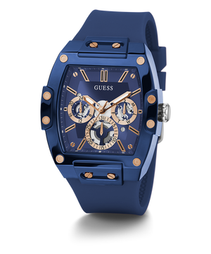Guess Phoenix Multifunction Blue Dial Blue Rubber Strap Watch for Men - GW0203G7 Authentic Buy Shop Now