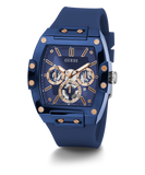 Guess Phoenix Multifunction Blue Dial Blue Rubber Strap Watch for Men - GW0203G7 Authentic Buy Shop Now