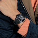 Guess Phoenix Multifunction Black Dial Grey Silicone Strap Watch For Men - GW0203G9 Authentic Buy Shop Now