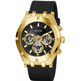 Guess Continental Black Dial Black Rubber Strap Watch for Men - GW0262G2 Authentic Buy Shop Now