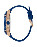 Guess Caliber Chronograph White Dial Blue Silicone Strap Watch for Men - W0864G5 Authentic Buy Shop Now