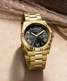 Guess Connoisseur Black Dial Gold Steel Strap Watch for Men - GW0265G3 Authentic Buy Shop Now