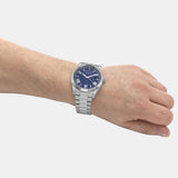 Guess Connoisseur Blue Dial Silver Steel Strap Watch for Men - GW0265G7 Authentic Buy Shop Now