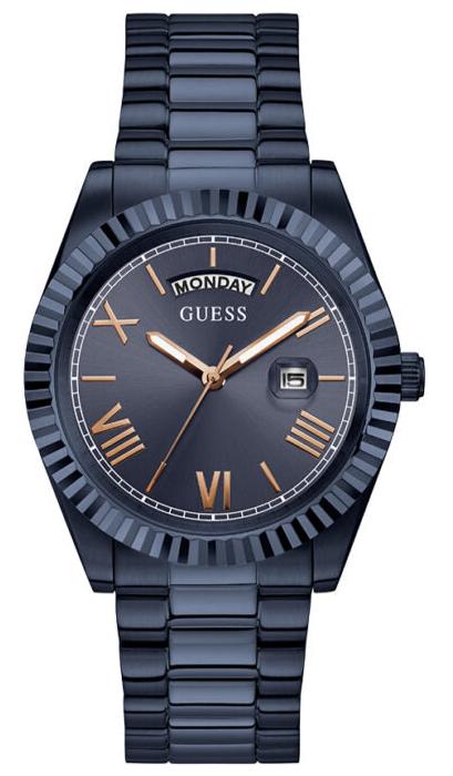 Guess Connoisseur Quartz Blue Dial Blue Steel Strap Watch For Men - GW0265G9 Authentic Buy Shop Now