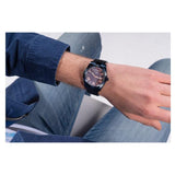 Guess Connoisseur Quartz Blue Dial Blue Steel Strap Watch For Men - GW0265G9 Authentic Buy Shop Now