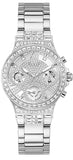 Guess Moonlight Multi Function Diamonds Silver Dial Silver Steel Strap Watch for Women - GW0320L1 Authentic Buy Shop Now