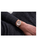 Guess Moonlight Multi Function Diamonds White Dial Rose Gold Steel Strap Watch for Women - GW0320L3 Authentic Buy Shop Now
