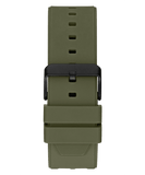 Guess Sport Chronograph Black Dial Green Silicone Strap Watch for Men - W0167G4 Authentic Buy Shop Now
