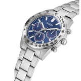 Guess Altitude Chronograph Blue Dial Silver Steel Strap Watch for Men - GW0329G1 Authentic Buy Shop Now