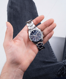 Guess Altitude Chronograph Blue Dial Silver Steel Strap Watch for Men - GW0329G1 Authentic Buy Shop Now