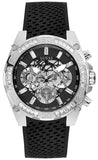 Guess Trophy Multifunction Black Dial Black Rubber Strap Watch for Men - GW0333G1 Authentic Buy Shop Now