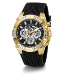 Guess Trophy Multifunction Black Dial Black Rubber Strap Watch for Men - GW0333G2 Authentic Buy Shop Now