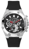 Guess Third Grear Multi Function Black Dial Black Rubber Strap Watch for Men- GW0334G1 Authentic Buy Shop Now