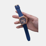 Guess Third Gear Analog Blue Dial Blue Rubber Strap Watch for Men - GW0334G3 Authentic Buy Shop Now