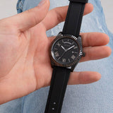 Guess Connoisseur Black Dial Black Silicone Strap Watch For Men - GW0335G1 Authentic Buy Shop Now