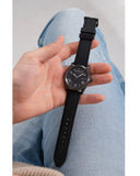 Guess Connoisseur Black Dial Black Leather Strap Watch For Men - GW0353G1 Authentic Buy Shop Now