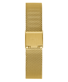 Guess Quartz Red Dial Gold Mesh Strap Watch For Women - GW0354L4 Authentic Buy Shop Now