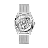 Guess Tailor Multifunction Silver Dial Silver Mesh Bracelet Watch for Men - GW0368G1 Authentic Buy Shop Now