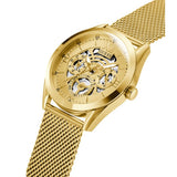 Guess Tailor Multifunction Gold Dial Gold Mesh Bracelet Watch for Men - GW0368G2 Authentic Buy Shop Now