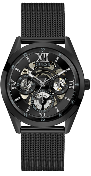 Guess Analog Multifunction Black Dial Black Mesh Bracelet Watch for Men - GW0368G3 Authentic Buy Shop Now