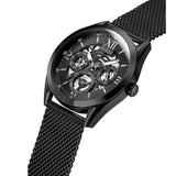 Guess Analog Multifunction Black Dial Black Mesh Bracelet Watch for Men - GW0368G3 Authentic Buy Shop Now