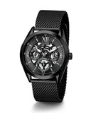 Guess Analog Multifunction Black Dial Black Mesh Bracelet Watch for Men - GW0368G3 Authentic Buy Shop Now