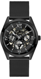 Guess Analog Multifunction Black Dial Black Mesh Bracelet Watch for Men - GW0368G3 Authentic Buy Shop Now