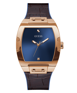 Guess Phoenix Blue Dial Brown Leather Strap Watch for Men - GW0386G2 Authentic Buy Shop Now