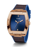 Guess Phoenix Blue Dial Brown Leather Strap Watch for Men - GW0386G2 Authentic Buy Shop Now
