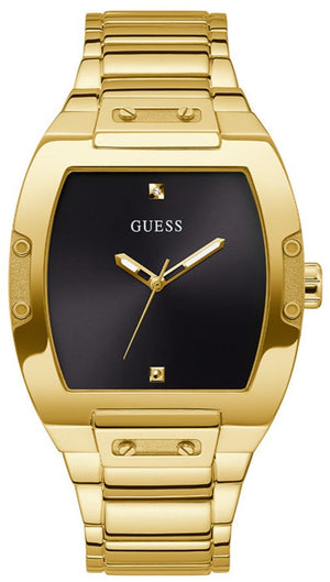 Guess Phoenix Black Dial Gold Steel Strap Watch for Men - GW0387G2 Authentic Buy Shop Now