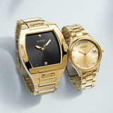 Guess Phoenix Black Dial Gold Steel Strap Watch for Men - GW0387G2 Authentic Buy Shop Now