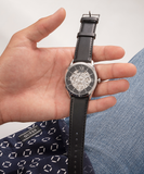 Guess Tailor Multifunction Black Dial Black Leather Strap Watch for Men - GW0389G1 Authentic Buy Shop Now