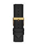 Guess Tailor Gold Dial Black Leather Strap Watch for Men - GW0389G2 Authentic Buy Shop Now