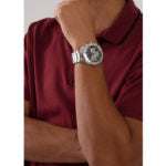 Guess Trophy Chronograph Diamonds Black Dial Silver Steel Strap Watch for Men - GW0390G1 Authentic Buy Shop Now