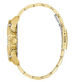 Guess Trophy Diamonds Black Dial Gold Steel Strap Watch for Men - GW0390G2 Authentic Buy Shop Now