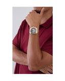 Guess Trophy Diamonds Black Dial Gold Steel Strap Watch for Men - GW0390G2 Authentic Buy Shop Now