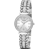 Guess Gala Diamonds Silver Dial Silver Steel Strap Watch for Women - GW0401L1 Authentic Buy Shop Now