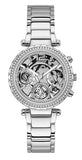 Guess Solstice Diamonds Silver Dial Silver Steel Strap Watch for Women - GW0403L1 Authentic Buy Shop Now