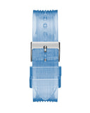 Guess Athena Active Life Clear White Dial Blue Rubber Strap Watch for Women - GW0409L1 Authentic Buy Shop Now