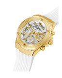 Guess Athena White Dial White Rubber Strap Watch for Women - GW0409L2 Authentic Buy Shop Now