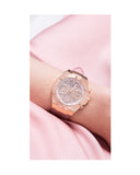 Guess Athena Rose Gold Dial Rose Gold Rubber Strap Watch for Women - GW0409L3 Authentic Buy Shop Now