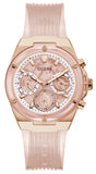 Guess Athena Rose Gold Dial Rose Gold Rubber Strap Watch for Women - GW0409L3 Authentic Buy Shop Now