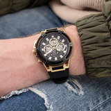 Guess Matrix Multifunction Black Dial Black Rubber Strap Watch For Men - GW0423G5 Authentic Buy Shop Now