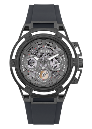 Guess Matrix Multifunction Grey Dial Grey Rubber Strap Watch for Men - GW0423G3 Authentic Buy Shop Now