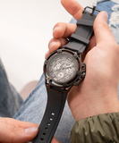 Guess Matrix Multifunction Grey Dial Grey Rubber Strap Watch for Men - GW0423G3 Authentic Buy Shop Now