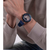 Guess Matrix Multifunction Blue Dial Blue Rubber Strap Watch for Men - GW0423G4 Authentic Buy Shop Now
